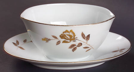Rosewin Gravy Boat with Attached Underplate