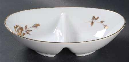Rosewin 10" Oval Divided Vegetable Bowl