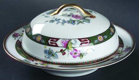 Rosewood Round Covered Butter