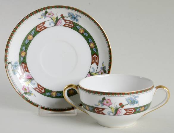 Rosewood Flat Bouillon Cup & Saucer