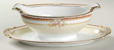 Rosina Gravy Boat with Attached Underplate