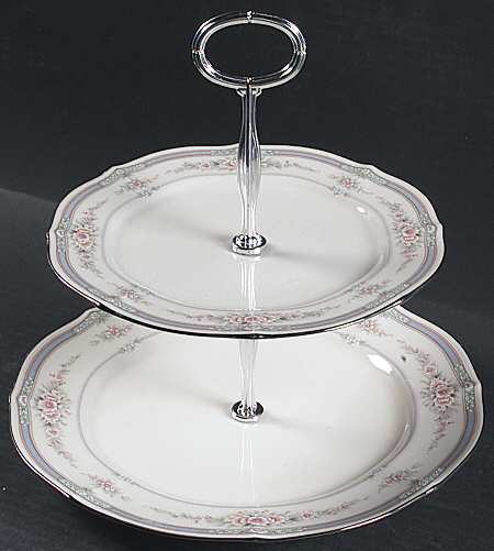 Rothschild 6 5/8"-10"  2 Tiered Serving Tray (Dp, Sp) HC