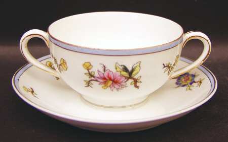 Rouen Flat Bouillon Cup & Saucer