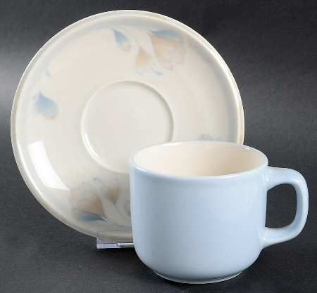 Roxy Flat Cup & Saucer Set