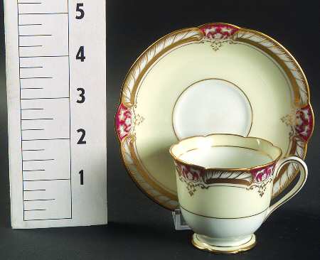 Rubigold Footed Demitasse Cup & Saucer Set