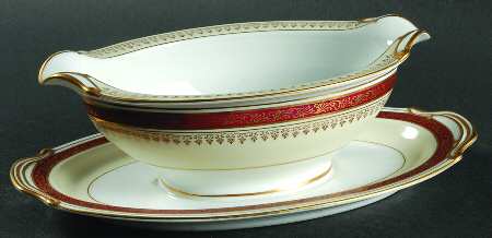 Rubeta Gravy Boat with Attached Underplate
