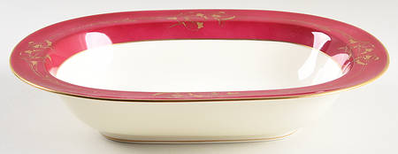 Ruby Garland 10" Oval Vegetable Bowl