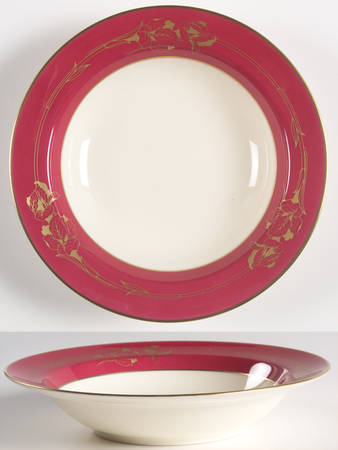 Ruby Garland Rim Fruit/Dessert (Sauce) Bowl