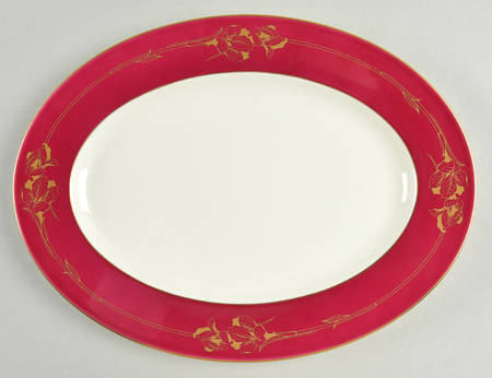 Ruby Garland 12" Oval Serving Platter