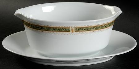 Ruskin Gravy Boat with Attached Underplate