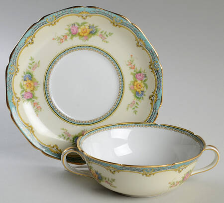 Rutland Flat Cream Soup Bowl & Saucer Set