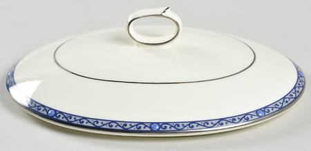 Sapphire Cathedral Lid for Oval Vegetable