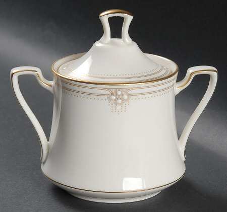 Satin Gown Sugar Bowl & Lid