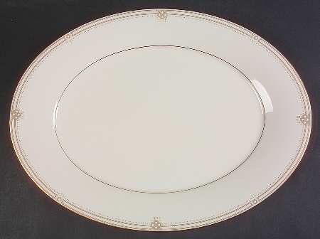 Satin Gown 15" Oval Serving Platter