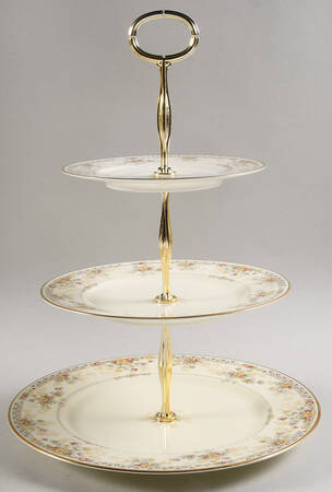 Salisbury 13 7/8"-14 1/4" 3-Tiered Serving Tray(DP,SP,BB) HC