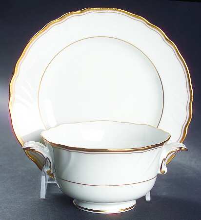 Salutation Cream Soup Bowl & Bread Plate/Saucer  Set