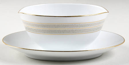 Samara Gravy Boat with Attached Underplate