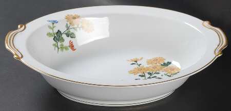 Sandra 10" Oval Vegetable Bowl