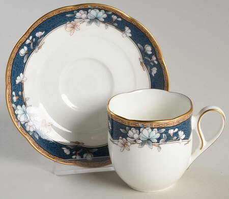 Sandhurst Flat Demitasse Cup & Saucer Set