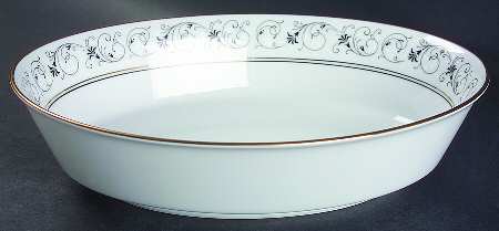Sarah 9" Oval Vegetable Bowl