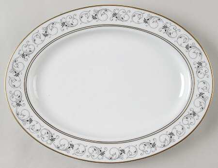 Sarah 11" Oval Serving Platter
