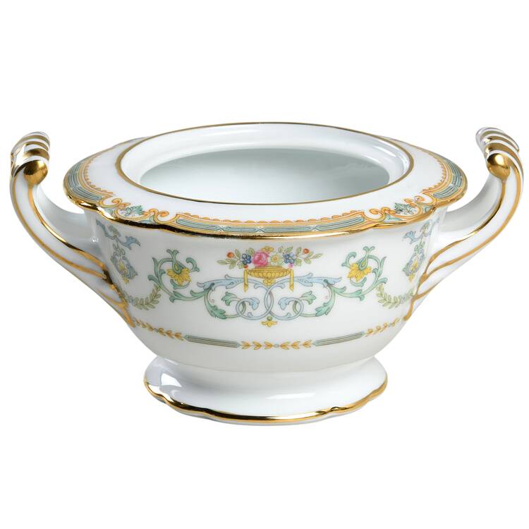 Saulsbury (No #, Scalloped) Sugar Bowl No Lid