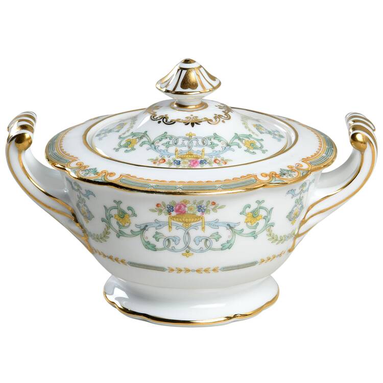 Saulsbury (No #, Scalloped) Sugar Bowl & Lid