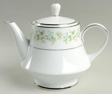 Savannah (Rim, Platinum) Teapot & Lid