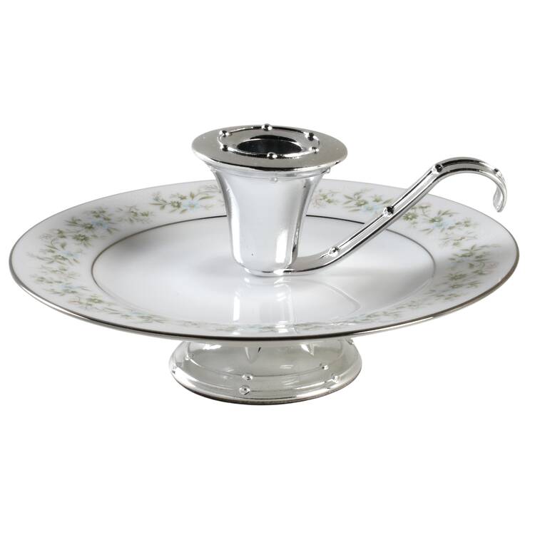 Savannah (Rim, Platinum) 3"- 3 1/4" Candleholder (BB) HC