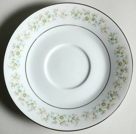 Savannah (Rim, Platinum) Saucer for Footed Cream Soup Bowl