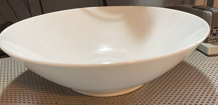 Savoy White 10" Round Vegetable Bowl