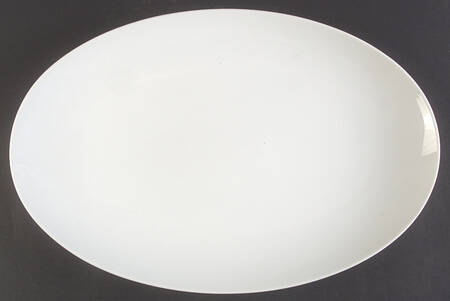 Savoy White 16" Oval Serving Platter