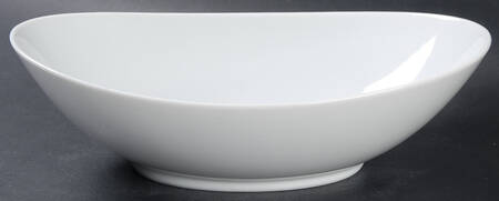 Savoy White 10" Oval Vegetable Bowl