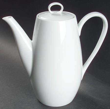 Savoy White Small Coffee Pot & Lid