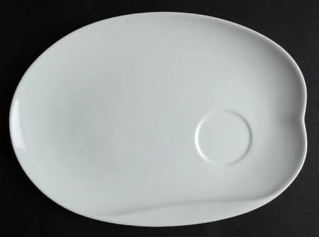 Savoy White Snack Plate