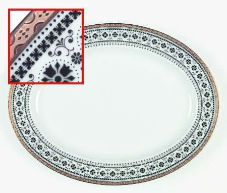 Scheherazade 11" Oval Serving Platter