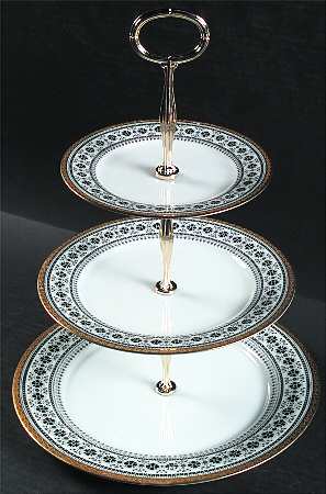 Scheherazade 13 7/8"-14 1/4" 3-Tiered Serving Tray(DP,SP,BB) HC