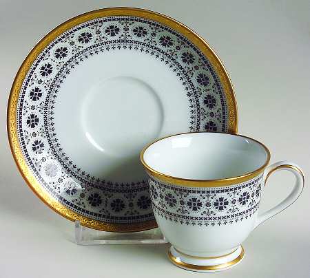 Scheherazade Footed Demitasse Cup & Saucer Set