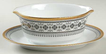Scheherazade Gravy Boat with Attached Underplate
