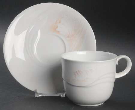 Sea Gems Flat Cup & Saucer Set