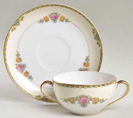 Severy Flat Bouillon Cup & Saucer