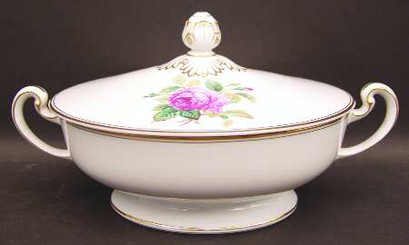 Sharon (Gold Trim) Round Covered Vegetable