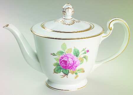 Sharon (Gold Trim) Teapot & Lid