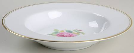 Sharon (Gold Trim) Rim Soup Bowl