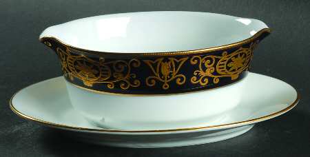 Shahzada Gravy Boat with Attached Underplate