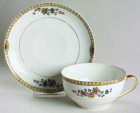 Shantung Flat Cup & Saucer Set