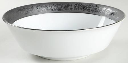Sharon (Platinum Trim) 9" Round Vegetable Bowl
