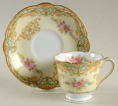 Shelby Footed Demitasse Cup & Saucer Set