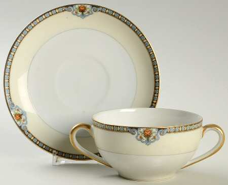 Shirley Flat Bouillon Cup & Saucer