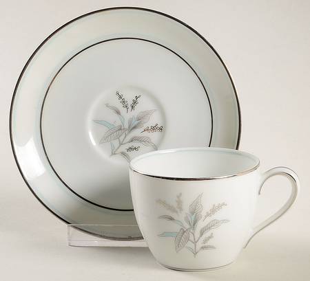 Shirley Flat Demitasse Cup & Saucer Set